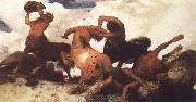 Arnold Bocklin Centaur Fight Germany oil painting artist